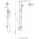 Душевая стойка Rush Bella BL4535-112 хром, штанга 125 см, шланг металлический 150 см