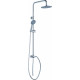 Душевая стойка Rush Bella BL4535-116 хром, штанга 125 см, шланг металлический 150 см