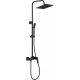 Душевая стойка Rush Thira TR3635-50Black черная цвет черный, штанга 110.3 см