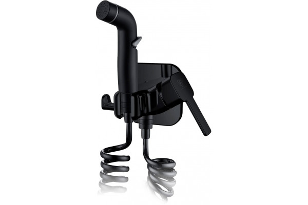 Гигиенический душ Rush Capri CA1435-99Black со смесителем, С ВНУТРЕННЕЙ ЧАСТЬЮ, черный в современном стиле