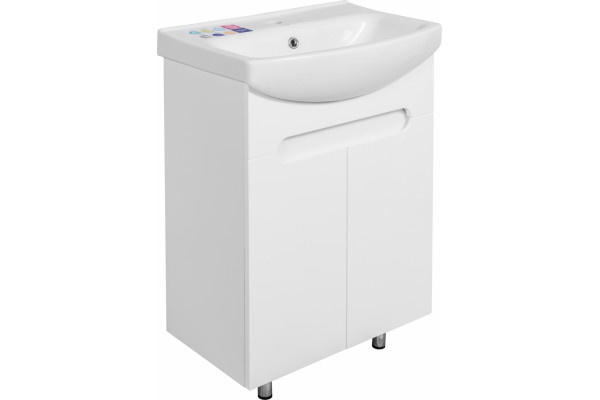 Тумба для комплекта Rush Pioneer 60 белый глянец с дверками, с доводчиками