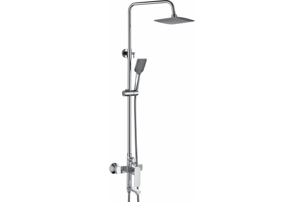 Душевая стойка Rush ST4235-30 хром, штанга 101.9 см, шланг 150 см