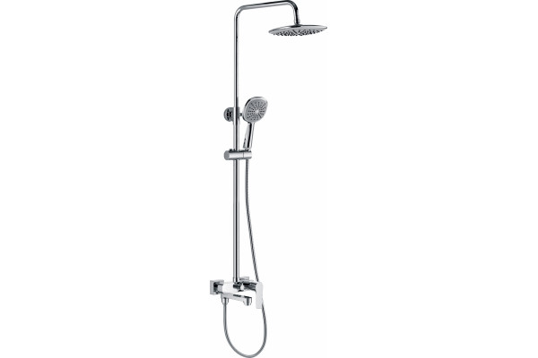 Душевая стойка Rush ST4235-40 хром, штанга 98 см, шланг 150 см