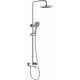 Душевая стойка Rush ST4235-40 хром, штанга 98 см, шланг 150 см