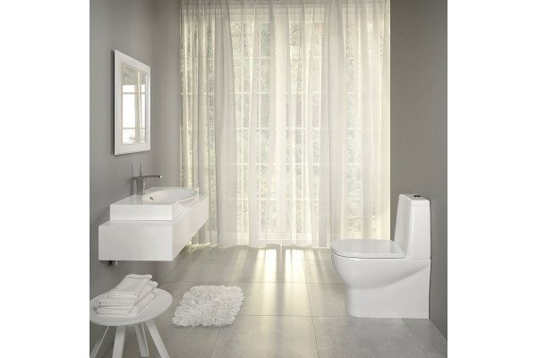 INFINITY COMFORT Унитаз-компакт Белый S1 (WC.CC/Infinity/2-DM/WHT.G/S1) (снимается)