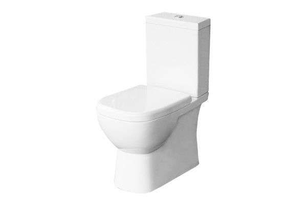 QUADRO SLIM Унитаз-компакт Белый S1 (WC.CC/Quadro/2-SlimDM/WHT.G/S1)