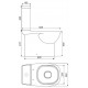QUADRO SLIM Унитаз-компакт Белый S1 (WC.CC/Quadro/2-SlimDM/WHT.G/S1)