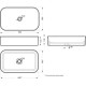 INFINITY SLIM Умывальник накладной 60 см Белый S1 (WB.CT/Infinity/60-N.Slim/WHT.G/S1)