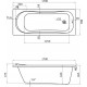 Ванна акриловая Santek Тенерифе 170x70 белая 1.WH30.2.207