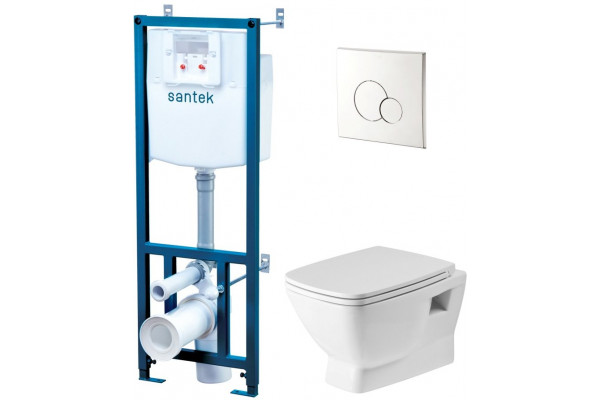 Подвесной унитаз Santek ПЭК Нео 1.WH50.1.572 с инсталляцией