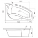 Акриловая ванна Santek Майорка 150x90 1.WH11.1.985 правая