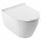 Унитаз подвесной SEREL Sapphire, безободковый, с тонким сиденьем с микролифтом, SP26SL