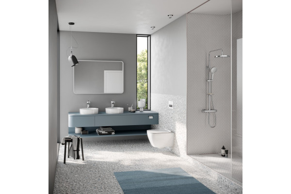 Унитаз подвесной SEREL Sapphire, безободковый, с тонким сиденьем с микролифтом, SP26SL