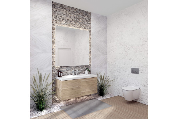 Унитаз подвесной SEREL Sapphire, безободковый, с тонким сиденьем с микролифтом, SP26SL