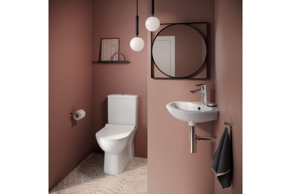 Унитаз напольный SEREL Friendly, с тонким сиденьем с микролифтом, 6716SL