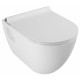 Унитаз подвесной SEREL Smart, безободковый, с тонким сиденьем с микролифтом, SM46SL