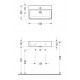 Раковина для установки на столешницу SEREL MINIMAL 35x60 см, 2046TXS110H