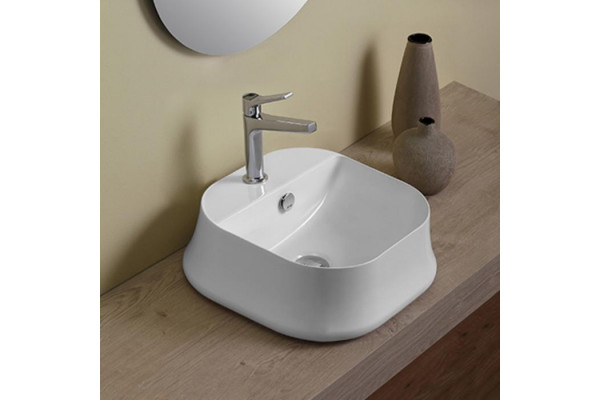 SIMAS Sharp раковина накладная  42х42см с 1 отв. под смеситель SH07bi*1