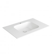 SIMAS WAVE Раковина на столешницу  80x50xh145 см с 1 отв под смесительцвет белый