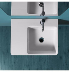 SIMAS Top e lavabi d'arredo раковина накладная/подвесная 60х45 с 1  отв. под смеситель правая цвет белый