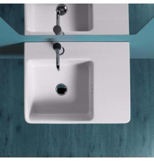 SIMAS Top e lavabi d'arredo раковина накладная/подвесная 60х45 с 1  отв. под смеситель левая цвет белый