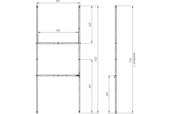 Каркас для ванны STWORKI Эстерсунд 180х75