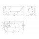 Ванна из искусственного камня Salini Ornella 170х75 S-Sense, белая глянцевая, прямоугольная, встраиваемая