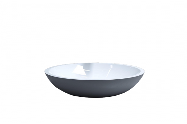 Раковина накладная Salini Callista 105 37x37 S-Stone, белая матовая, круглая, цвет белый