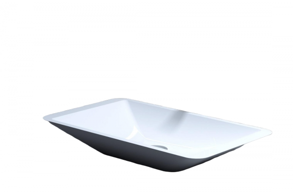 Раковина накладная Salini Callista 107 57.5x35 S-Stone, белая матовая , прямоугольная, цвет белый