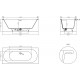 Ванна из искусственного камня Salini Ornella Axis Kit S-Sense 180х80, глянцевая, прямоугольная, встраиваемая