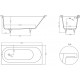 Ванна из искусственного камня Salini Ornella Kit S-Stone 170x80, матовая, прямоугольная, встраиваемая