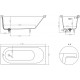 Ванна из искусственного камня Salini Ornella Kit S-Sense 170x70, матовая, прямоугольная, встраиваемая