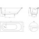 Ванна из искусственного камня Salini Ornella S-Sense 170x70, глянцевая, прямоугольная, встраиваемая