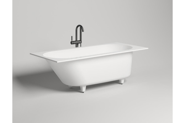Ванна из искусственного камня Salini Ornella S-Sense 170х80, глянцевая, прямоугольная, встраиваемая