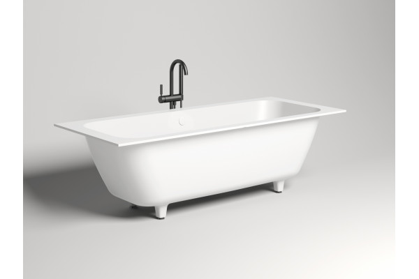 Ванна из искусственного камня Salini Orlanda Axis S-Sense 190х80, матовая, прямоугольная, встраиваемая