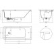 Ванна из искусственного камня Salini Orlanda Kit S-Sense 170x80, матовая, прямоугольная, встраиваемая