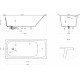 Ванна из искусственного камня Salini Orlanda Kit S-Sense 170х80, глянцевая, прямоугольная, встраиваемая