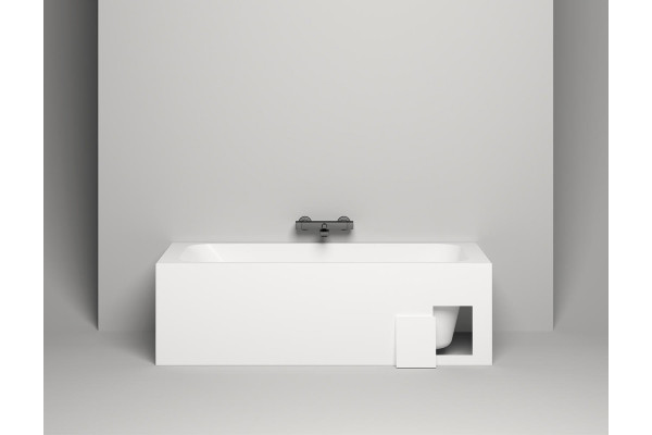 Ванна из искусственного камня Salini Orlanda Kit S-Sense 170х80, глянцевая, прямоугольная, встраиваемая