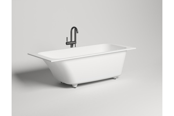 Ванна из искусственного камня Salini Orlanda S-Sense 170x80, матовая, прямоугольная, встраиваемая