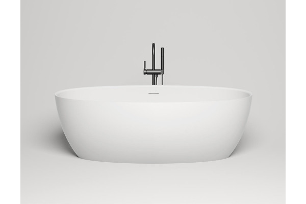 Ванна из искусственного камня Salini Alda S-Sense 160x70, глянцевая, овальная, отдельностоящая