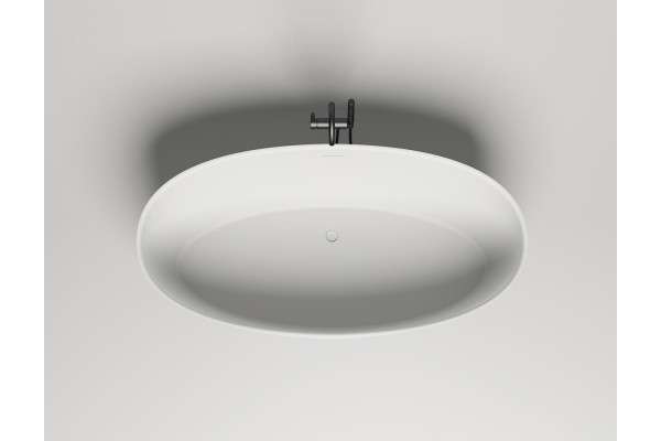 Ванна из искусственного камня Salini Alda S-Sense 160x70, глянцевая, овальная, отдельностоящая