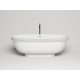Ванна из искусственного камня Salini Greca Meander S-Stone 180x80, белая матовая, овальная, отдельностоящая