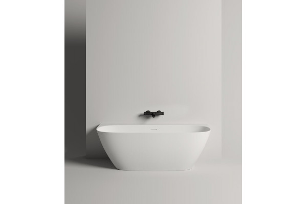 Ванна из искусственного камня Salini Sofia Wall S-Sense 180x85, глянцевая, прямоугольная, пристенная