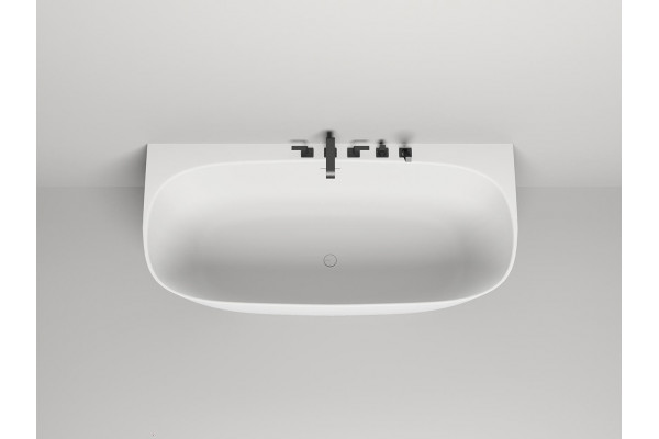 Ванна из искусственного камня Salini Sofia Wall S-Sense 180x85, глянцевая, прямоугольная, пристенная