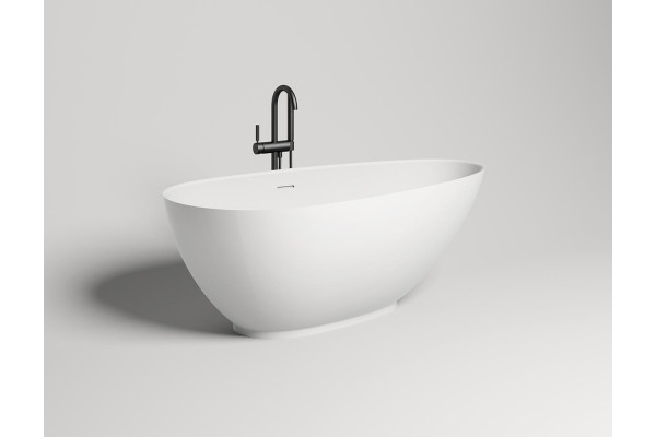 Ванна из искусственного камня Salini Paola S-Stone 160x77, матовая, овальная, отдельностоящая