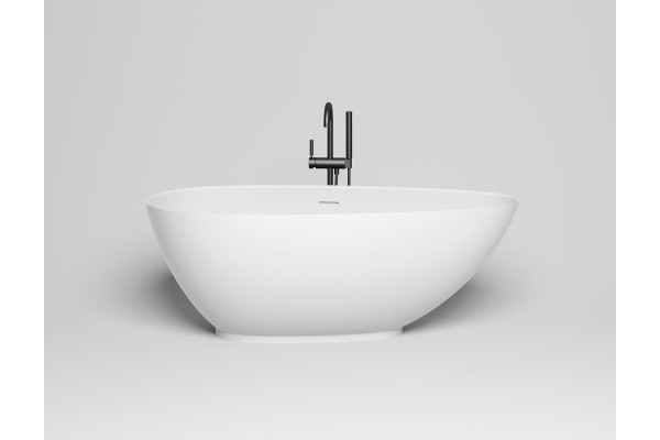 Ванна из искусственного камня Salini Paola S-Stone 160x77, матовая, овальная, отдельностоящая