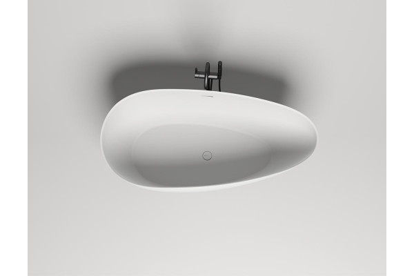 Ванна из искусственного камня Salini Paola S-Stone 160x77, матовая, овальная, отдельностоящая