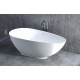 Ванна из искусственного камня Salini Paola S-Stone 160x77, матовая, овальная, отдельностоящая
