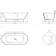 Ванна из искусственного камня Salini Mona S-Stone 180x80, матовая, овальная, отдельностоящая