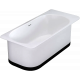 Ванна из искусственного камня Salini Ninfea S-Stone 180x82, матовая, прямоугольная, отдельностоящая